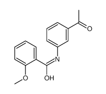 N-(3-乙酰基苯基)-2-甲氧基苯甲酰胺结构式