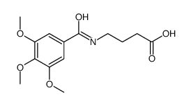 4-[(3,4,5-trimethoxybenzoyl)amino]butanoic acid结构式