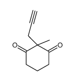 2-methyl-2-prop-2-ynylcyclohexane-1,3-dione结构式