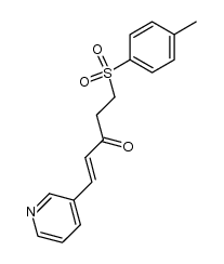 5-[(4'-methylphenyl)sulfonyl]-1-(3'-pyridyl)-1-penten-3-one Structure