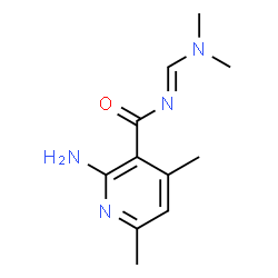 2-AMINO-N-[(DIMETHYLAMINO)METHYLENE]-4,6-DIMETHYLNICOTINAMIDE structure