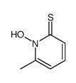 1-hydroxy-6-methylpyridine-2-thione结构式