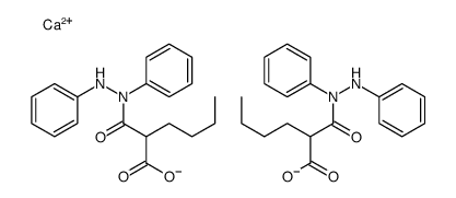 calcium bis[2-butyl-3-(1,2-diphenylhydrazino)-3-oxopropionate]结构式