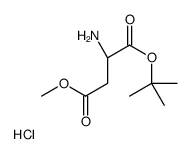 (S)-1-氨基琥珀酸4-甲酯叔丁酯盐酸盐结构式