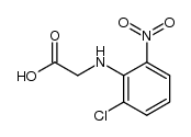 N-(2-chloro-6-nitrophenyl)glycine结构式