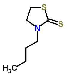 3-Butyl-1,3-thiazolidine-2-thione结构式