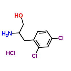 2-Amino-3-(2,4-dichlorophenyl)-1-propanol hydrochloride (1:1)结构式