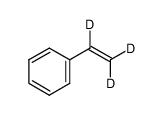 苯乙烯-α,β,β-d3结构式