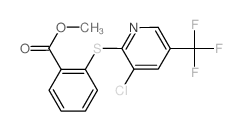 METHYL 2-([3-CHLORO-5-(TRIFLUOROMETHYL)-2-PYRIDINYL]SULPHANYL)BENZENECARBOXYLATE结构式