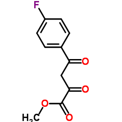 4-(4-氟苯基)-2,4-二氧代丁酸甲酯结构式