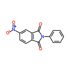 4-硝基-N-苯基邻苯二甲酰亚胺结构式