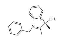 (S)-3-Hydroxy-3-phenyl-2N-benzyliminobutan Structure