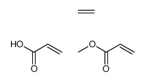 2-丙烯酸与乙烯和2-丙烯酸甲酯的聚合物结构式