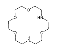 1,4,7,13-Tetraoxa-10,16-diazacyclooctadecane结构式