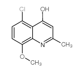 5-chloro-8-methoxy-2-methyl-1H-quinolin-4-one结构式