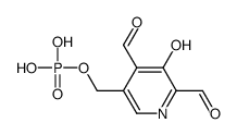 (4,6-diformyl-5-hydroxypyridin-3-yl)methyl dihydrogen phosphate Structure
