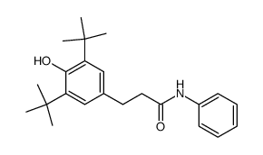 β-(4-hydroxy-3,5-di-tert-butylphenyl) propionic acid N-phenylamide Structure