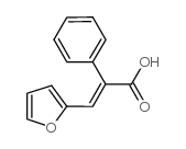 (2E)-3-(2-呋喃基)-2-苯基丙烯酸结构式