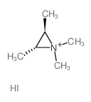 Aziridinium,1,1,2,3-tetramethyl-, iodide, cis- (9CI) Structure