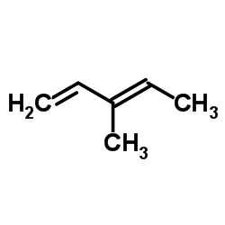 3-甲基-1,3-戊二烯(顺反异构体混和物)结构式