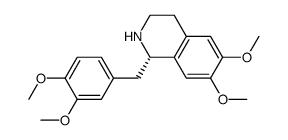 (1S)-1-[(3,4-dimethoxyphenyl)methyl]-6,7-dimethoxy-1,2,3,4-tetrahydroisoquinoline Structure