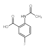 2-乙酰氨基-5-氟苯甲酸结构式