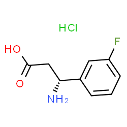 (R)-3-Amino-3-(3-fluoro-phenyl)-propionic acid hydrochloride structure