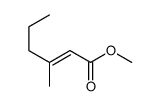 3-Methyl-2-hexenoic acid methyl ester Structure