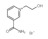 1-(2-hydroxyethyl)pyridin-1-ium-3-carboxamide,bromide Structure