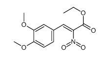 ethyl 3-(3,4-dimethoxyphenyl)-2-nitroprop-2-enoate Structure