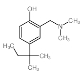 Phenol,2-[(dimethylamino)methyl]-4-(1,1-dimethylpropyl)- Structure