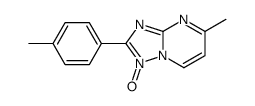 5-methyl-2-(4-methylphenyl)-1-oxido-[1,2,4]triazolo[1,5-a]pyrimidin-1-ium Structure