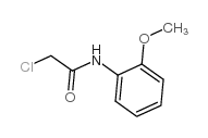 2-氯-N-(2-甲氧苯基)乙酰胺结构式