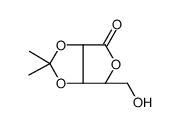 2,3-O-亚异丙基-D-来苏糖酸-1,4-内酯结构式