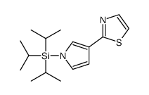 tri(propan-2-yl)-[3-(1,3-thiazol-2-yl)pyrrol-1-yl]silane结构式