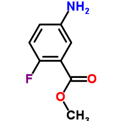 2-氟-5-氨基苯甲酸甲酯结构式