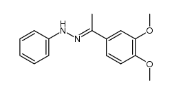 1-(3,4-dimethoxy-phenyl)-ethanone-phenylhydrazone Structure