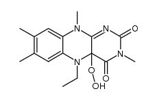 4a-hydroperoxy-N5-ethyl-N3-methyllumiflavin结构式