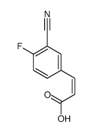 3-(3-cyano-4-fluorophenyl)prop-2-enoic acid结构式
