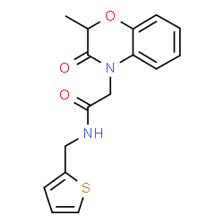 4H-1,4-Benzoxazine-4-acetamide,2,3-dihydro-2-methyl-3-oxo-N-(2-thienylmethyl)-(9CI)结构式
