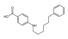 4-(6-phenylhexylamino)benzoic acid Structure