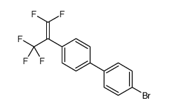 1-bromo-4-[4-(1,1,3,3,3-pentafluoroprop-1-en-2-yl)phenyl]benzene Structure