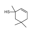 1,5,5-trimethylcyclohex-2-ene-1-thiol结构式