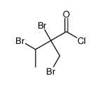 2,3-dibromo-2-(bromomethyl)butanoyl chloride结构式
