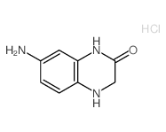 7-氨基-3,4-二氢喹噁啉-2(1h)-酮盐酸盐结构式