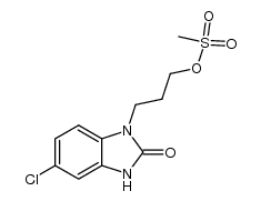 5-chloro-1-(3-methanesulfonyloxy-propyl)-1,3-dihydro-benzoimidazol-2-one Structure