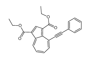 diethyl 4-(2-phenylethynyl)azulene-1,3-dicarboxylate Structure