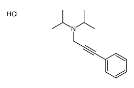 2-Propyn-1-amine, N,N-bis(1-methylethyl)-3-phenyl-, hydrochloride Structure