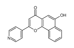 6-hydroxy-2-pyridin-4-ylbenzo[h]chromen-4-one结构式