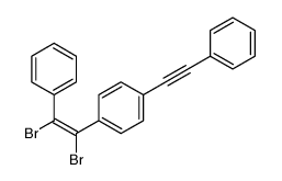 1-(1,2-dibromo-2-phenylethenyl)-4-(2-phenylethynyl)benzene Structure